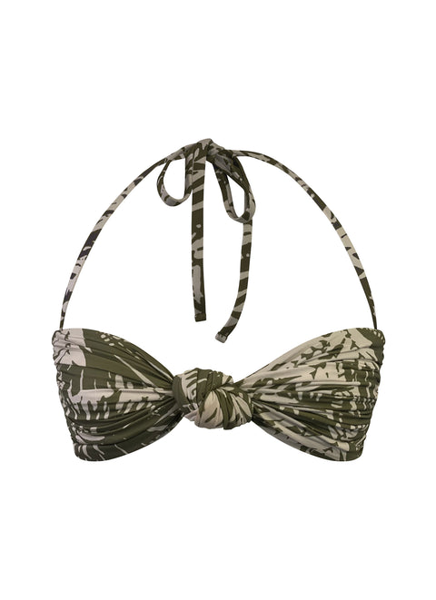 Trendy Giuliana Bandeau – olive and coco swim style